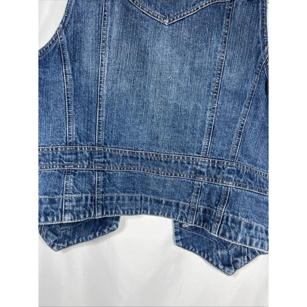 Carols Denims Vest‎ Sz Large Metal Buttons - Picture 13 of 16